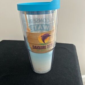 Tervis Blue and Brown Daiquiri Deck Tumbler Siesta Key Florida
